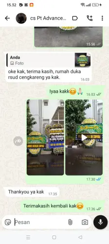 Testimonial Papan Bunga Pernikahan banjarmasin