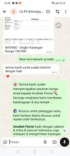 Testimonial Papan Bunga banjarmasin